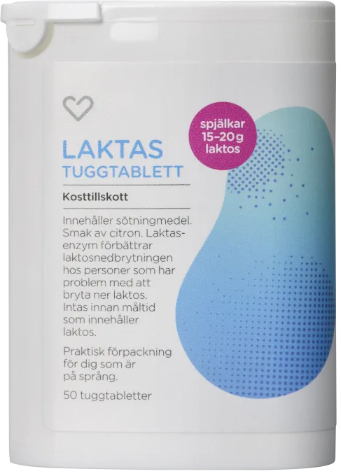 Hjärtats Laktas Tuggtabletter 50 st Hjärtats