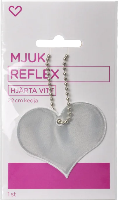 Hjärtats Mjuk Reflex Hjärtat Vitt 1 st Hjärtats