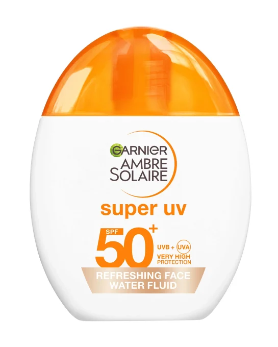 Garnier Ambre Solaire Super UV Refreshing Face Water Fluid SPF50+, 40 ml. Visa bild 1 av 6
