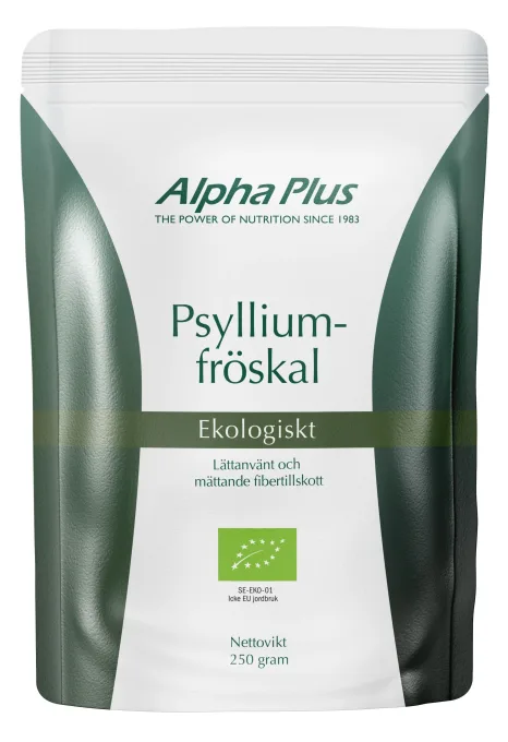Alpha Plus Psylliumfröskal Eko 250 g Alpha Plus