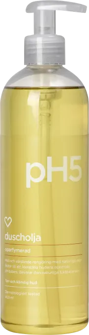 Hjärtats pH5 Duscholja Oparfymerad 400 ml Hjärtats