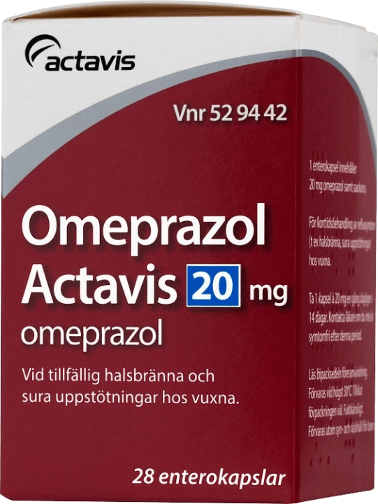 Omeprazol Actavis enterokapsel 20 mg 28 st Actavis