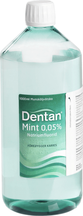 Dentan Mint munskölj 0,05 % 1000 ml Dentan