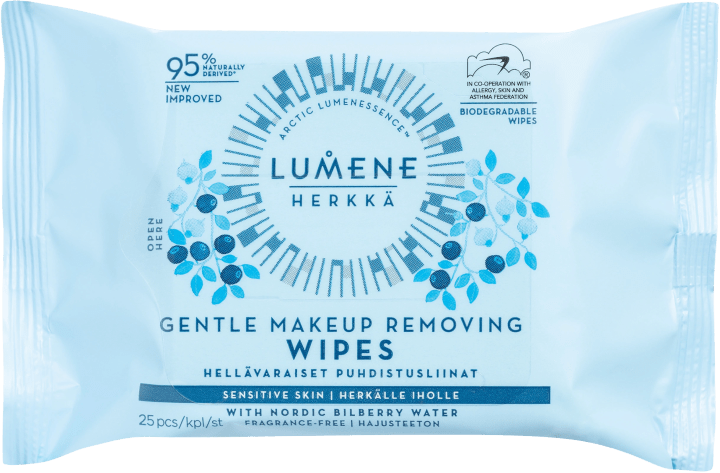 Lumene Herkkä Gentle Makeup Removing Wipes 25 st Lumene