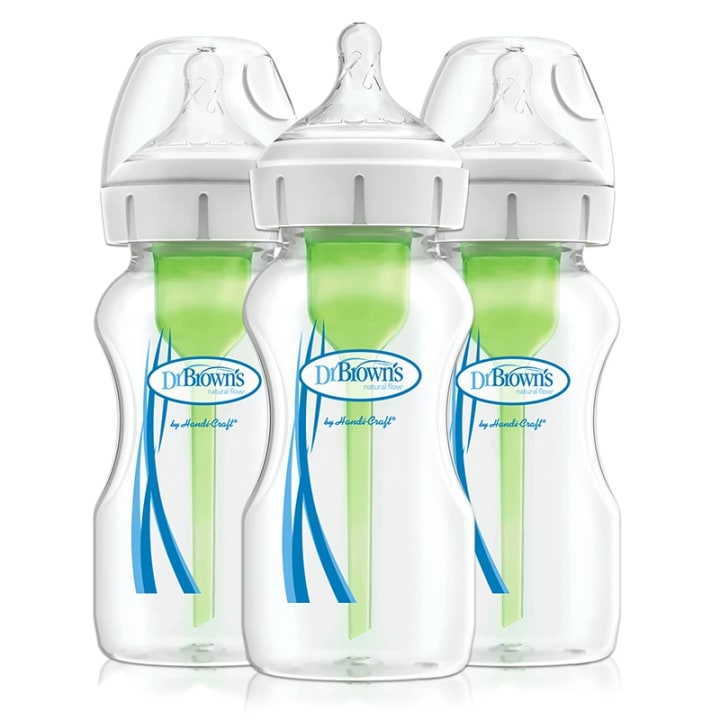 Dr Brown's Options+ Nappflaska 270 ml Bred Hals 3-pack Dr Browns