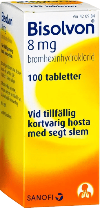 Bisolvon tablett 8 mg 100 st Bisolvon