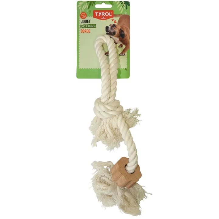 Tyrol Hundleksak Rephandtag Bomull 35 cm Tyrol