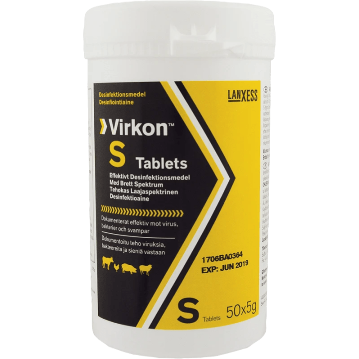 Virkon S Desinfektionsmedel 5 g x 50 tabletter Virkon S