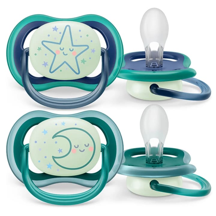 Philips Avent Ultra Air Nattnapp 6-18 månader blå/grön 2-pack Philips Avent