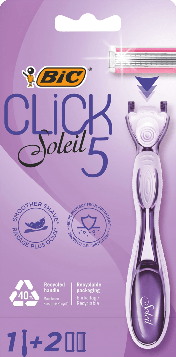 BIC Click 5 Soleil Rakhyvel för Kvinnor 1+2 BIC
