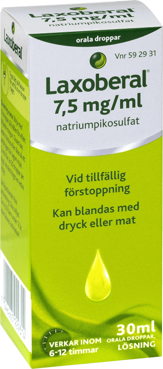Laxoberal orala droppar 7,5 mg/ml 30 ml Laxoberal