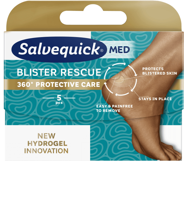 Salvequick MED Blister Rescue Original skoskavsplåster 5 st Salvequick