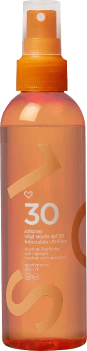 Hjärtats Solspray Transparent SPF30 Oparfymerad 200 ml Hjärtats