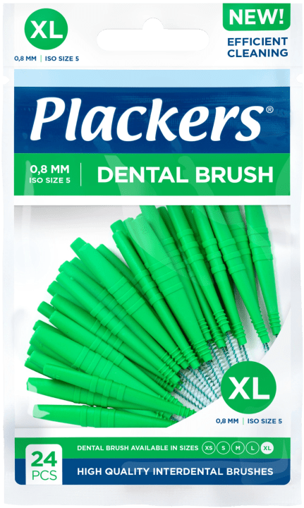 Plackers Dental Brush XL 0,8 mm 24 st Plackers
