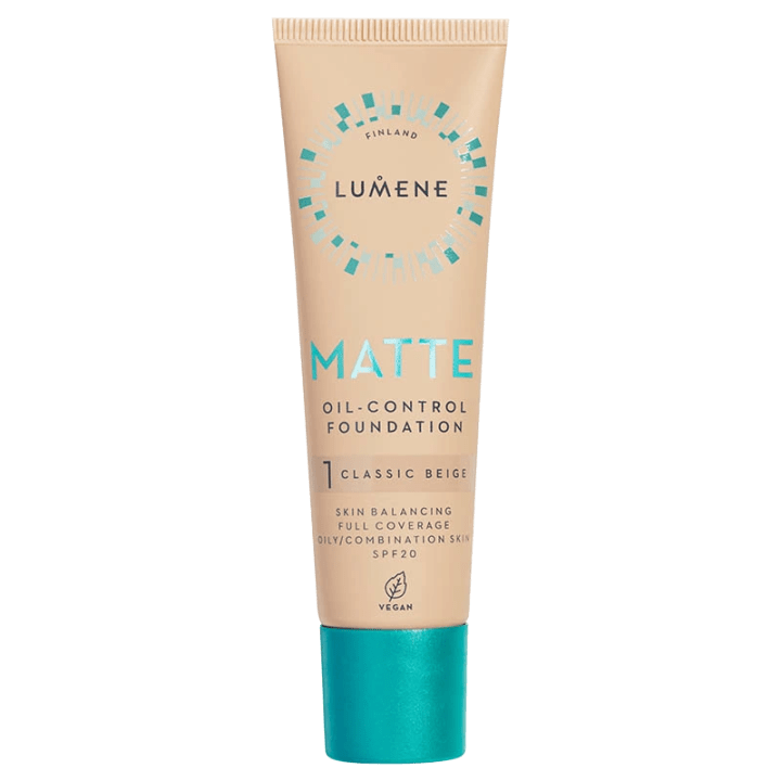 Lumene Matte Oil-Control Foundation SPF 20 30 ml  1 Classic Beige Lumene