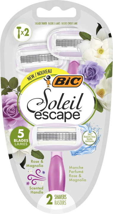 BIC Soleil Escape Rakhyvlar för Kvinnor 2-pack BIC