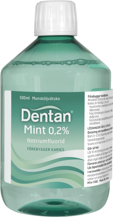 Dentan Mint munskölj 0,2 % 500 ml Dentan