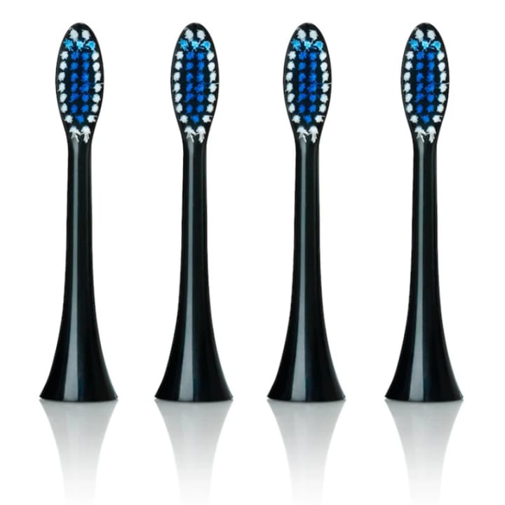 Beconfident Sonic Regular Tandborsthuvud Svart 4-pack Beconfident