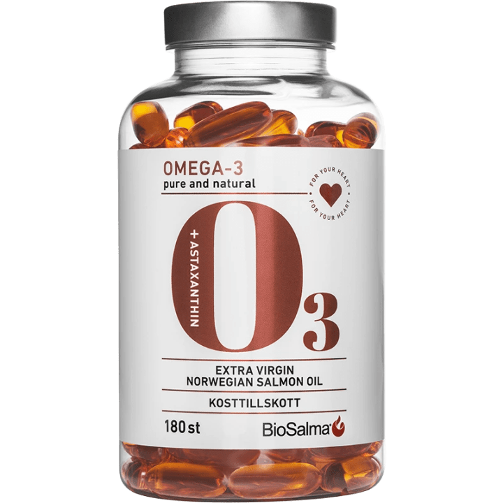 BioSalma Omega-3 Salmon Oil 1000mg 180 kapslar BioSalma