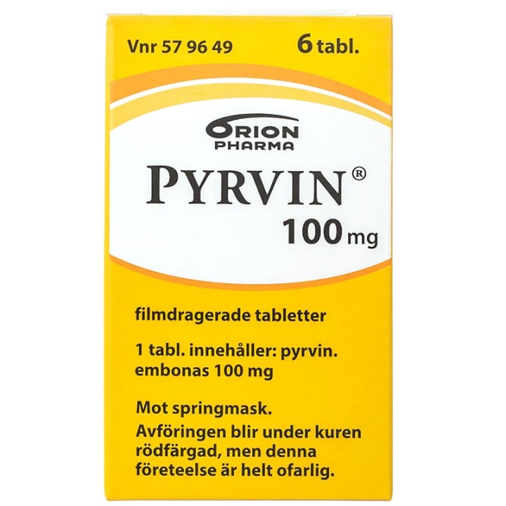 Pyrvin 100 mg, 6 tabletter Pyrvin