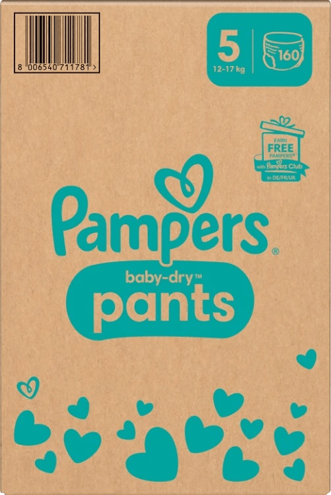 Pampers Baby-Dry stl 5 12-17 kg 160 st Pampers