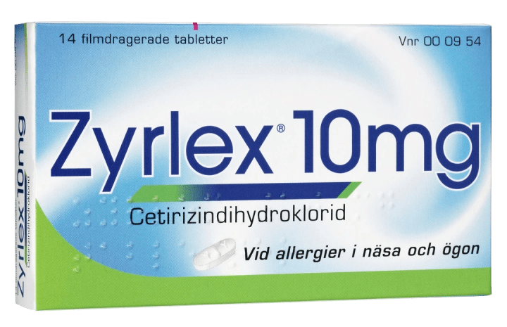 Zyrlex filmdragerad tablett 10 mg 14 st Zyrlex