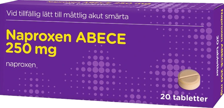 Naproxen ABECE tablett 250 mg 20 st ABECE