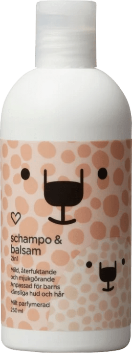 Hjärtats 2in1 Schampo & Balsam Milt parfymerad 250 ml Hjärtats