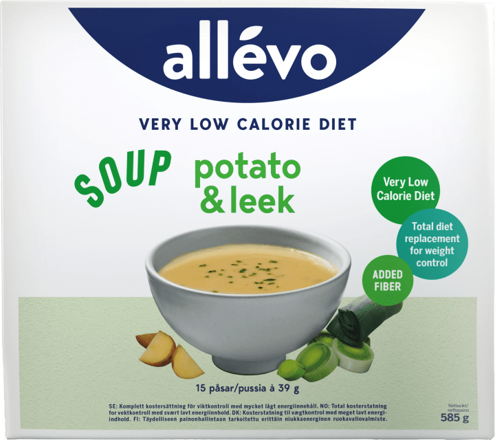 Allévo VLCD Soup Potato & Leek 15 portioner Allévo
