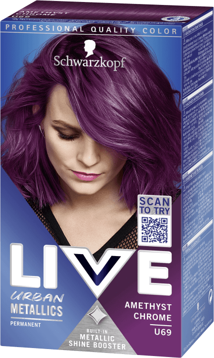 Schwarzkopf Live Intense Color Hårfärg U69 Amethyst Chrome SCHWARZKOPFLIVE