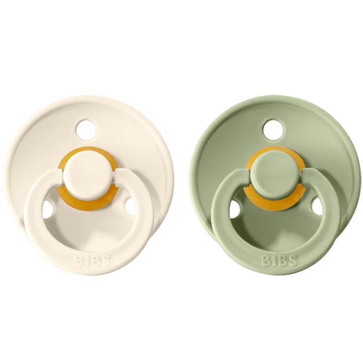 BIBS Colour Latex Size 3 Ivory/Sage 2-pack Bibs