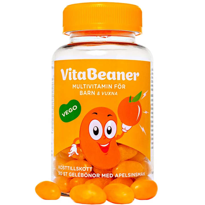 VitaBeaner Multivitamin Apelsin Gelébönor 90st Vitabeaner