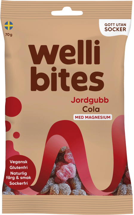 Wellibites Jordgubb & Cola 70g Wellibites