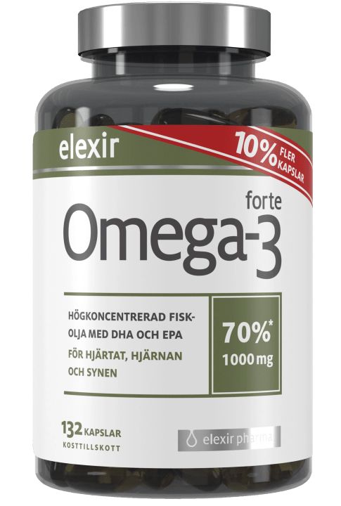 Elexir Omega-3 Forte 1000 mg 132 kapslar Elexir Pharma