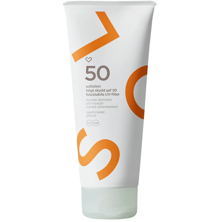 Hjärtats Sollotion SPF50 Oparfymerad 200ml Hjärtats