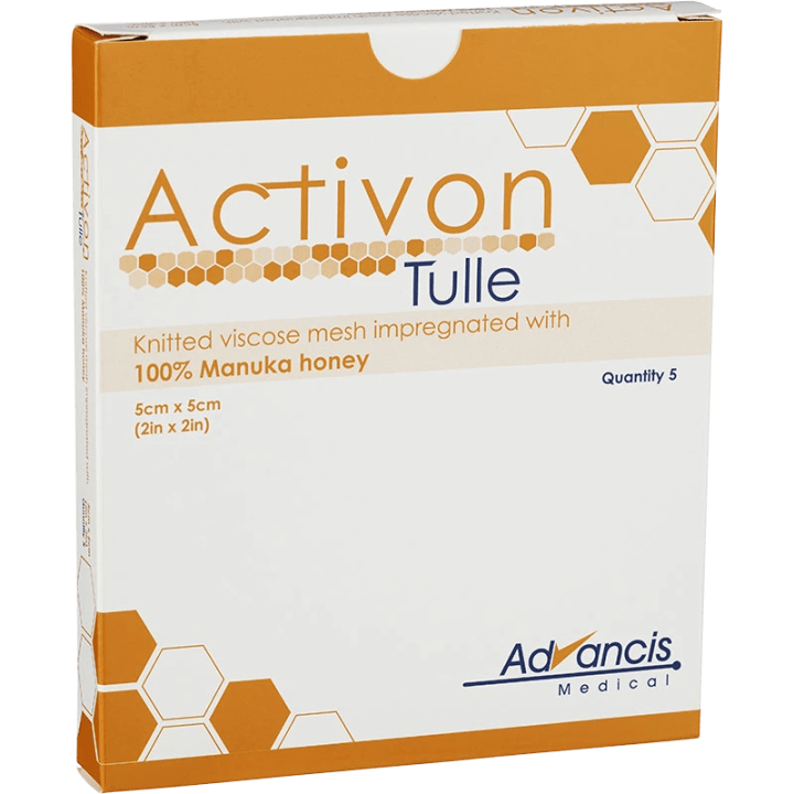 Activon Tulle Viskoskompress med Manukahonung 5x5cm 5 st Activon