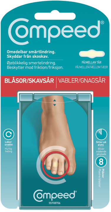 Compeed On Toes Skavsårsplåster 8 st Compeed