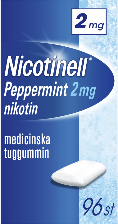 Nicotinell Peppermint Medicinskt tuggummi 2 mg 96 st Nicotinell