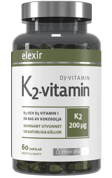 Elexir K2+D3 200 mcg 60 kapslar Elexir Pharma