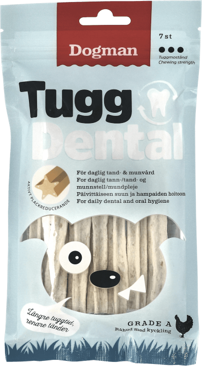 Dogman Tugg Dental med Kyckling 7-pack Dogman