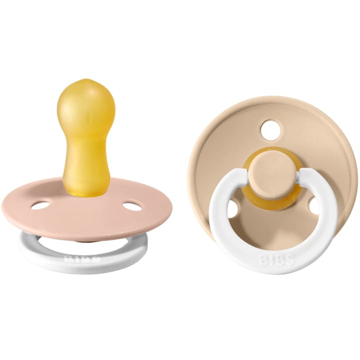 BIBS Colour Latex Size 2 Blush Glow/Vanilla Glow 2-pack Bibs