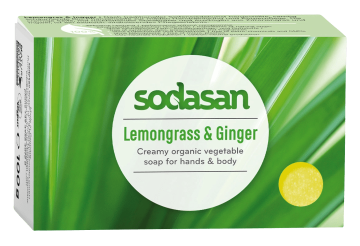 Sodasan Ekologisk Tvål Citrongräs & Ingefära 100 g Sodasan