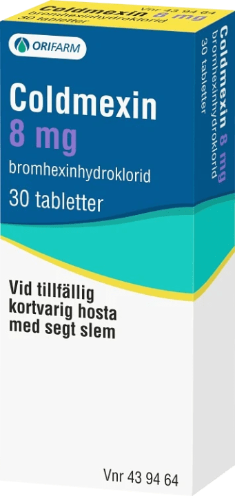 Coldmexin Orifarm 8 mg 30 tabletter Orifarm