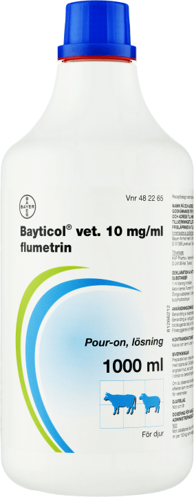 Bayticol® vet. Pour-on, lösning 10mg/ml Plastflaska, 1000ml 