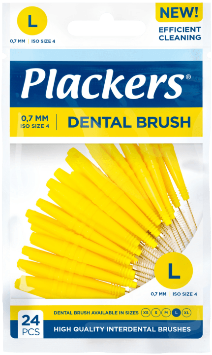 Plackers Dental Brush L 0,7 mm 24 st Plackers
