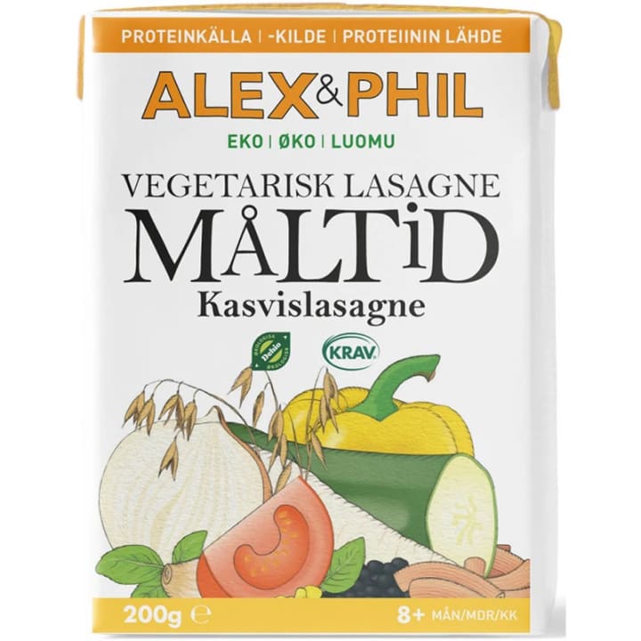 Alex & Phil Vår Vegetariska Lasagnemåltid 200 g Alex & Phil