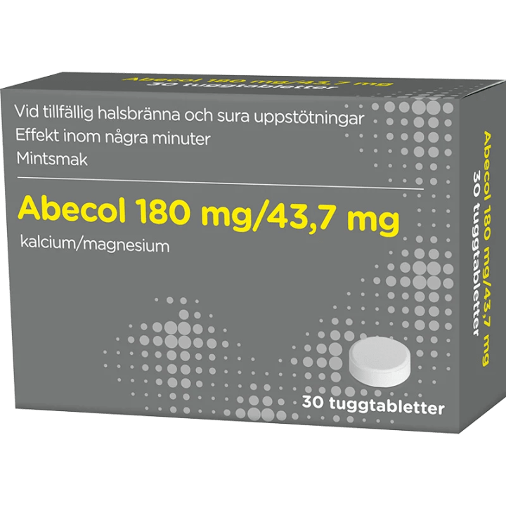 Abecol 180/43,7 mg 30 tuggtabletter ABECE