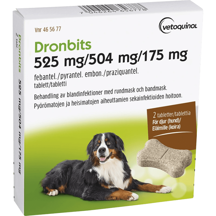 Dronbits tablett 525 mg/504 mg/175 mg 2 st Drontal