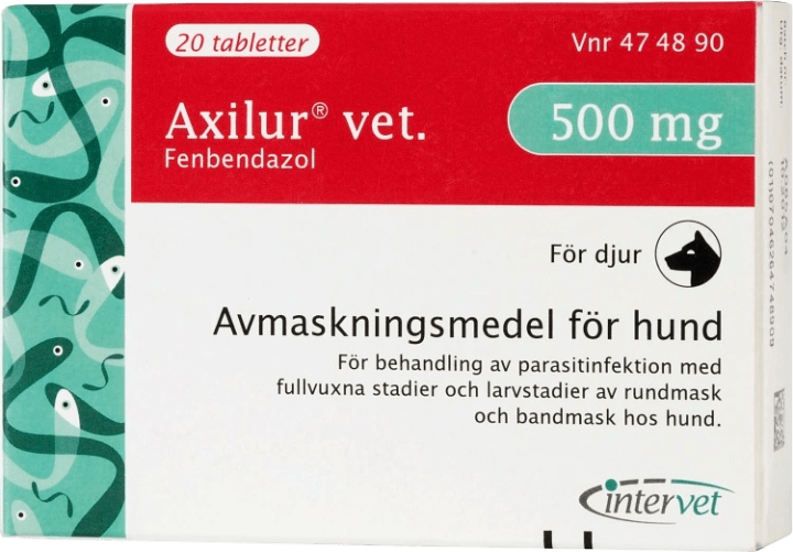 Axilur vet. tablett för hund 500 mg 20 st Axilur