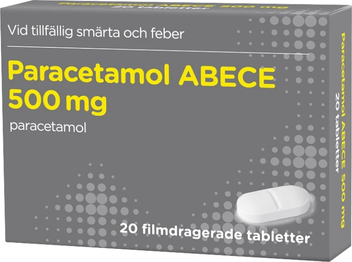 Paracetamol ABECE filmdragerad tablett 500 mg 20 st ABECE